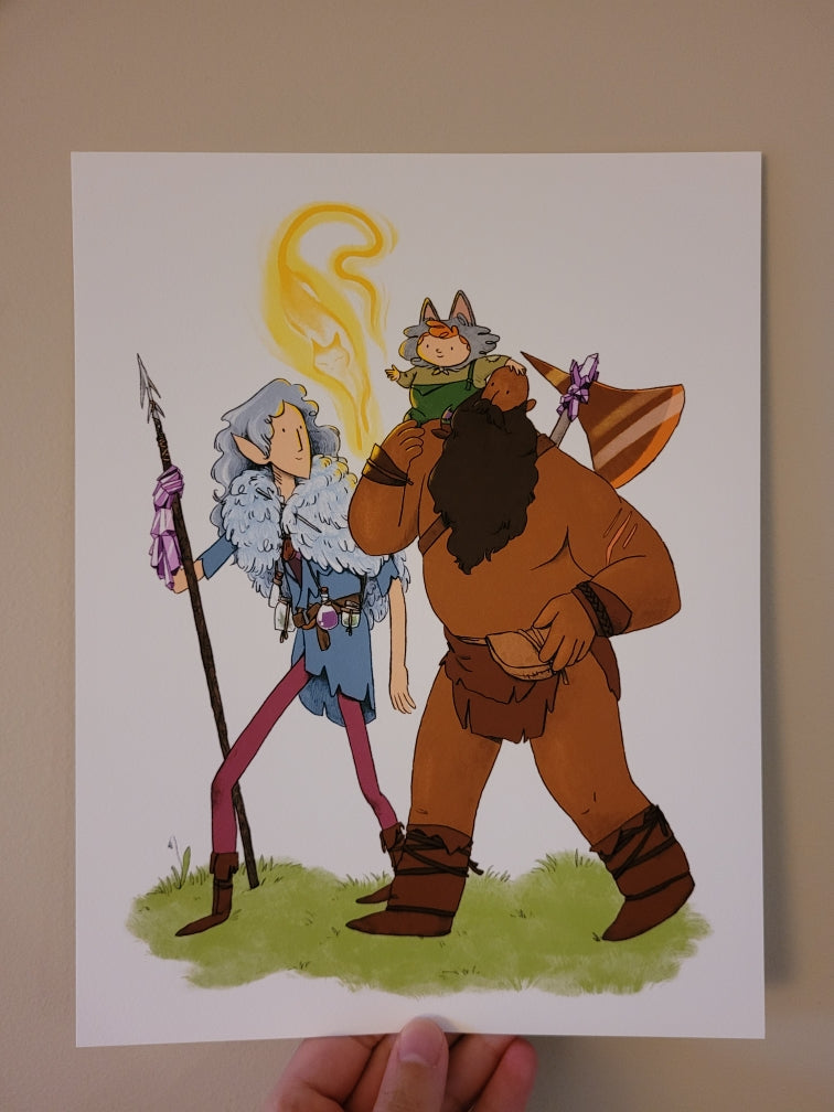 The Wandering Three | Limited Edition Giclée Art Print by Jessica Tai