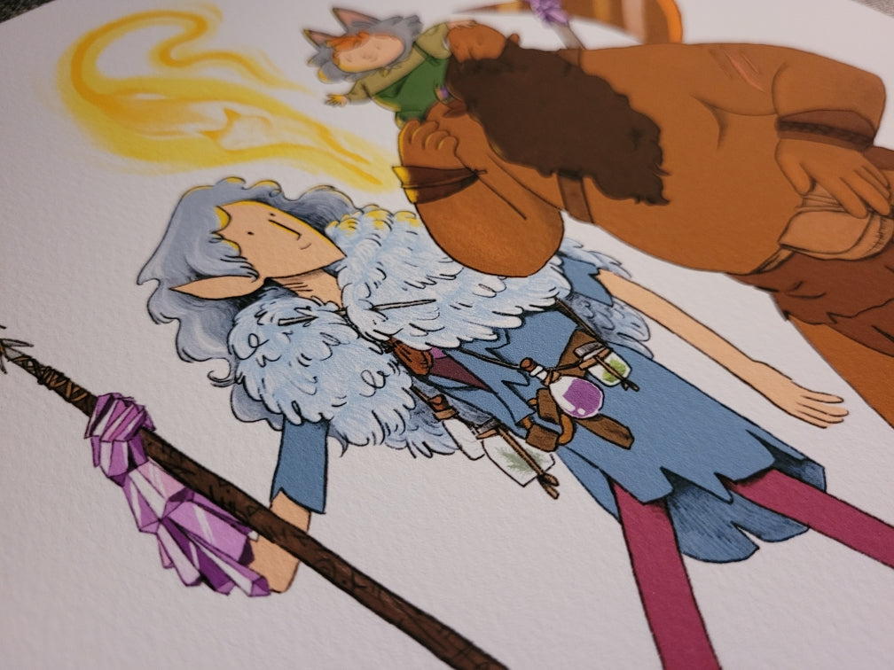 The Wandering Three | Limited Edition Giclée Art Print by Jessica Tai