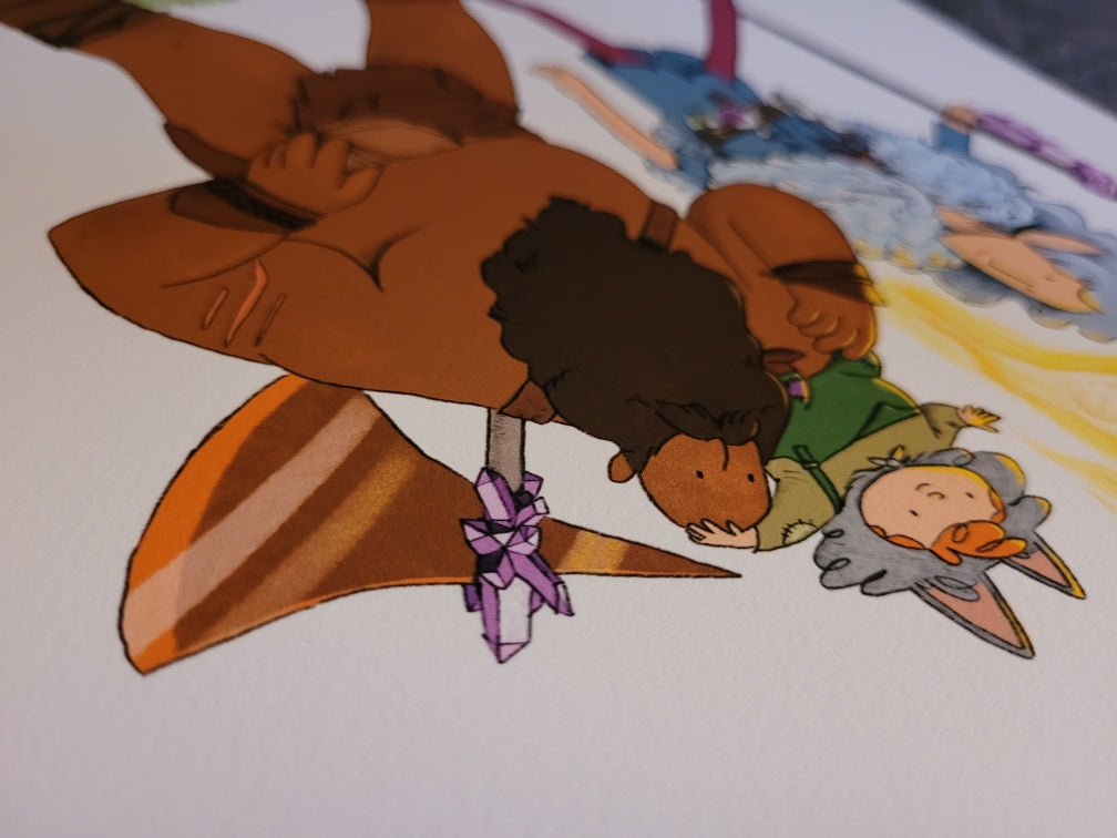 The Wandering Three | Limited Edition Giclée Art Print by Jessica Tai