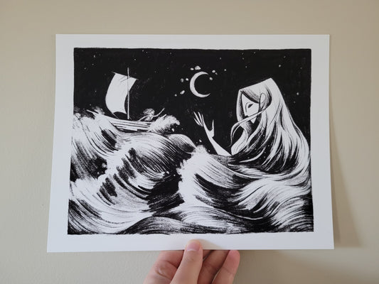 The Thief and the Maid | Limited Edition Giclée Art Print by Jessica Tai